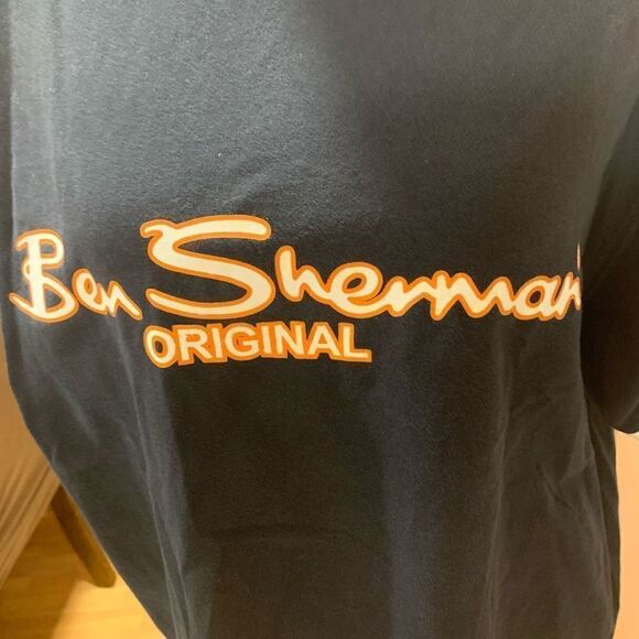 Ben Sherman Original British Mod Style Graphic Cotton Tee Blck‎ Orange WMN XXL - Picture 4 of 8